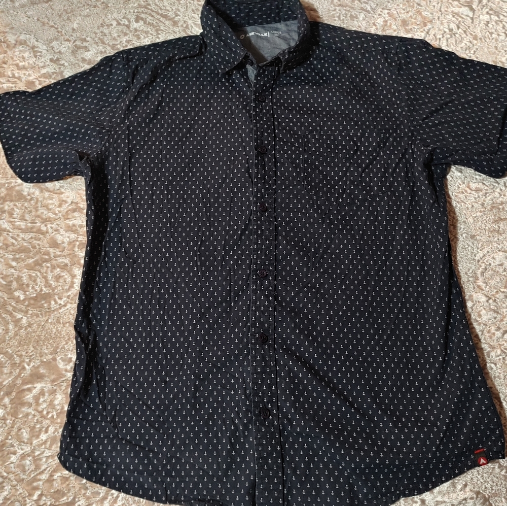 Mens Button Up short sleeve top